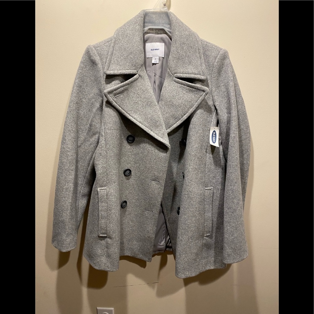 Gray Pea Coat. Never been worn Winter Jacket.